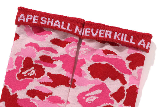 BAPE MENS ABC CAMO JACQUARD SOCKS