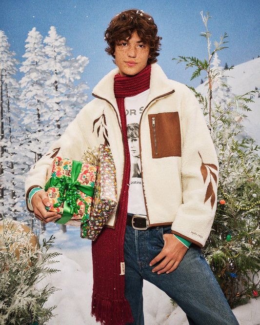 Life is a Willow Zip Up Sherpa Fleece Jacket