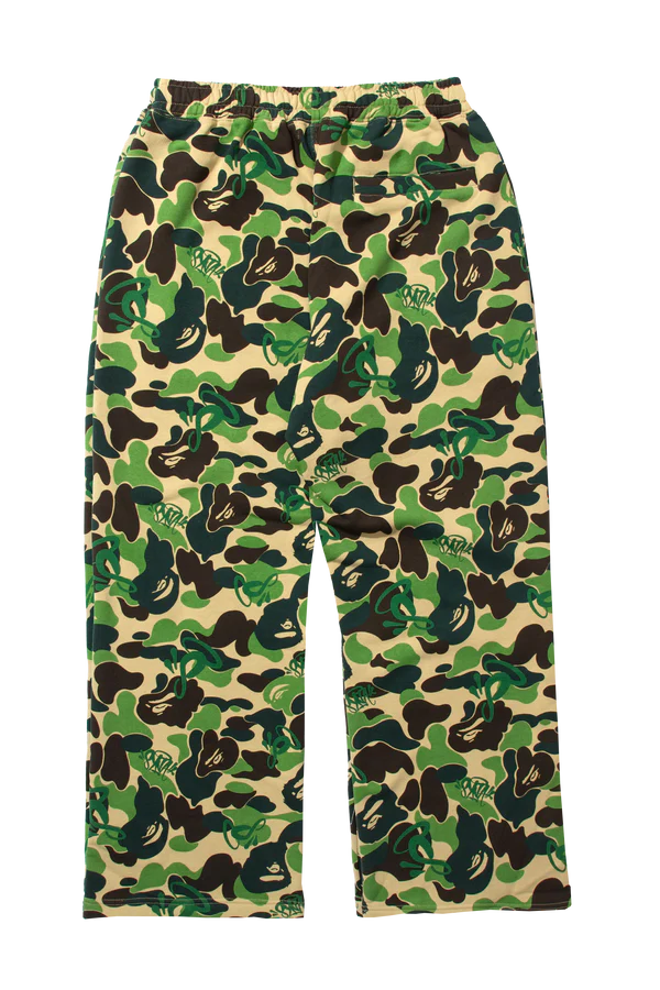 BAPE x SPOTIFY by CENTRAL CEE CAMO RELAXED FIT SWEATPANTS - GREEN