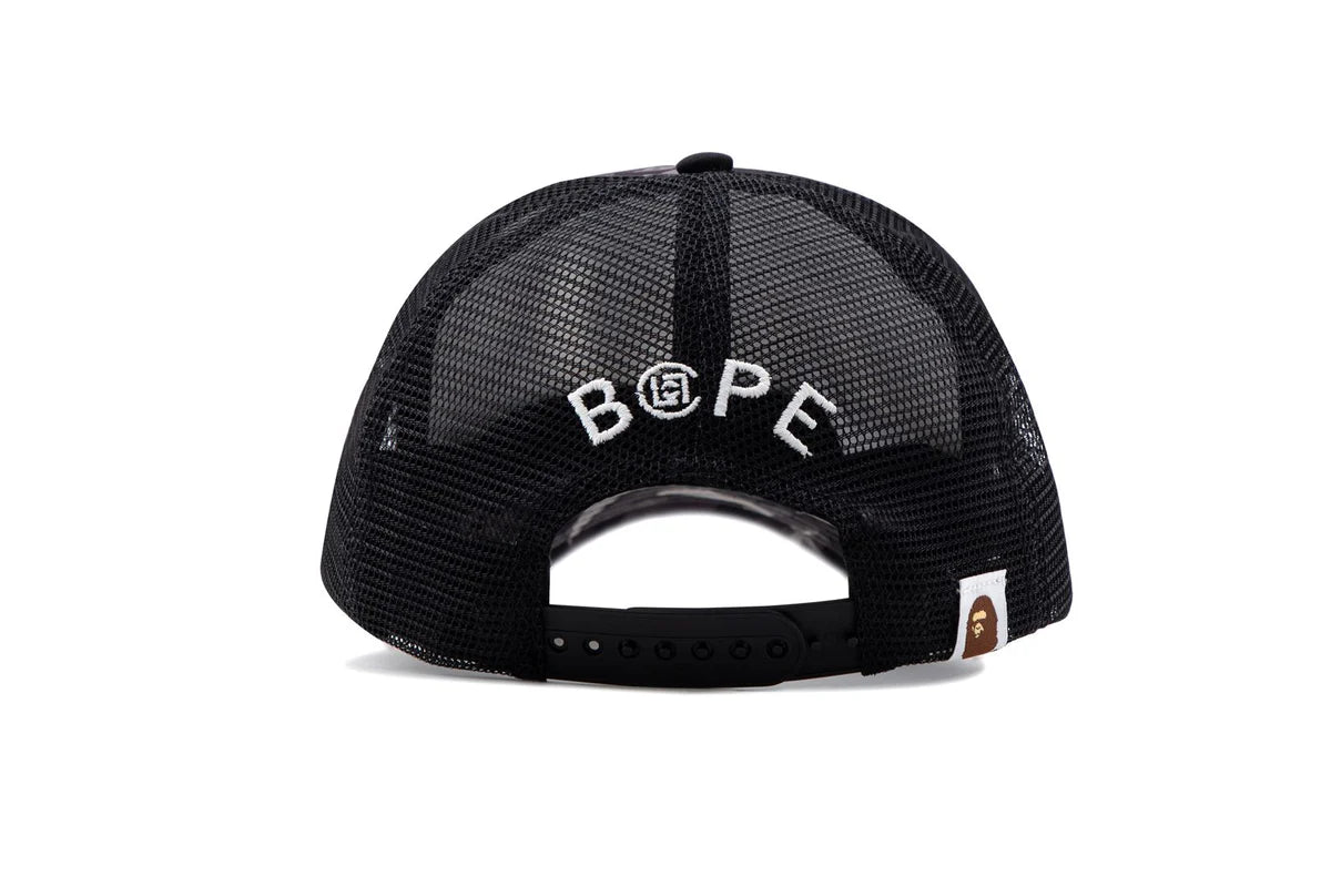 BAPE X CLOT EGRA CAMO TRUCKER HAT