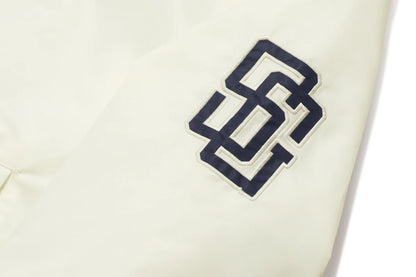 BAPE X STADIUM GOODS CONTRAST STRIPE VARSITY JACKET MENS