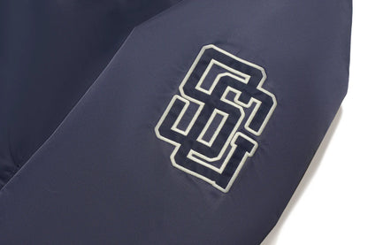 BAPE X STADIUM GOODS CONTRAST STRIPE VARSITY JACKET MENS