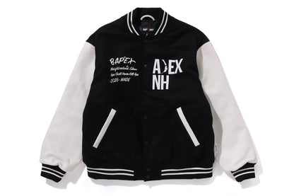 BAPE X NBHD LONG SLEEVE VARSITY JACKET MENS