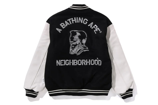 BAPE X NBHD LONG SLEEVE VARSITY JACKET MENS