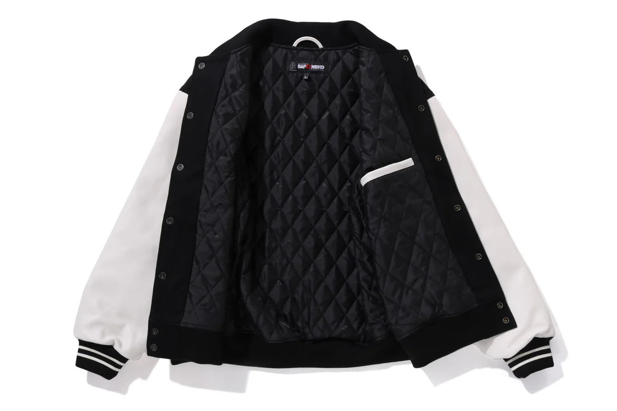 BAPE X NBHD LONG SLEEVE VARSITY JACKET MENS