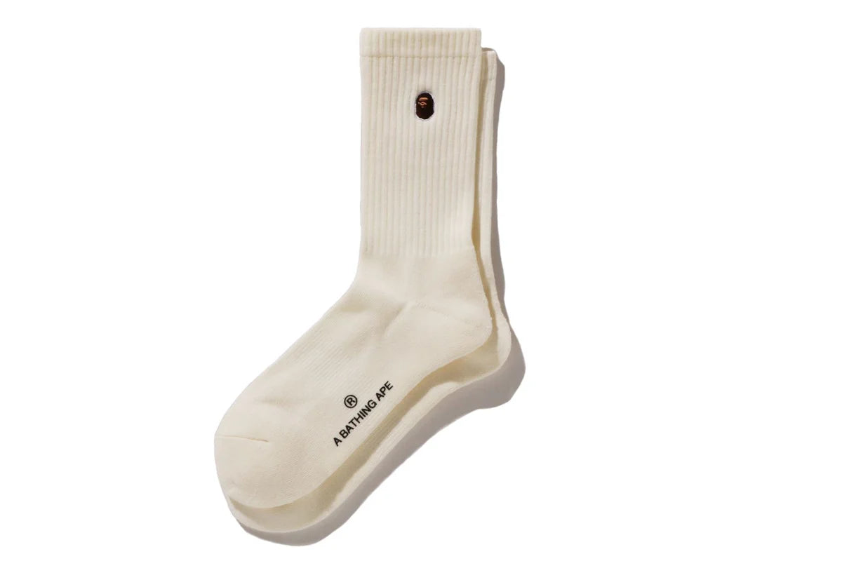 BAPE MENS APE HEAD ONE POINT SOCKS