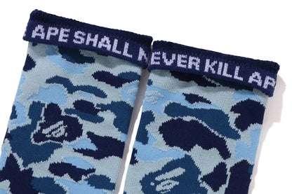 BAPE MENS ABC CAMO JACQUARD SOCKS
