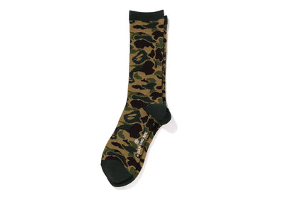 BAPE MENS ABC CAMO JACQUARD SOCKS