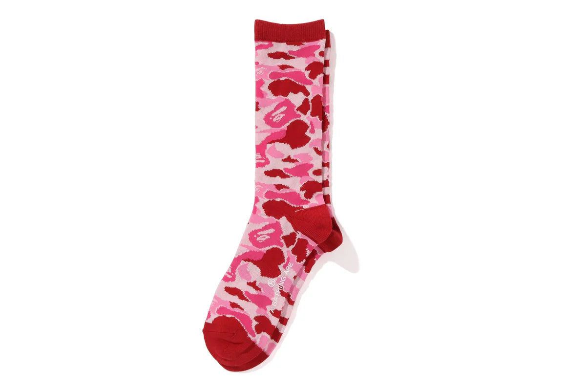 BAPE MENS ABC CAMO JACQUARD SOCKS