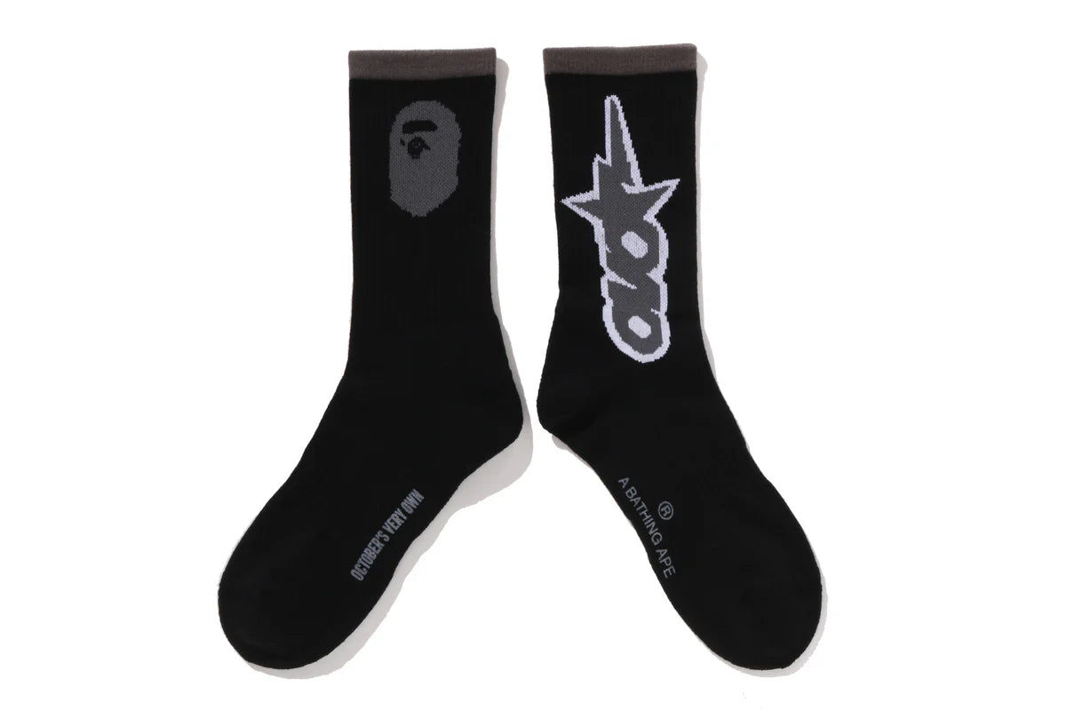 BAPE X OVO OVO STA ATHLETIC SOCKS