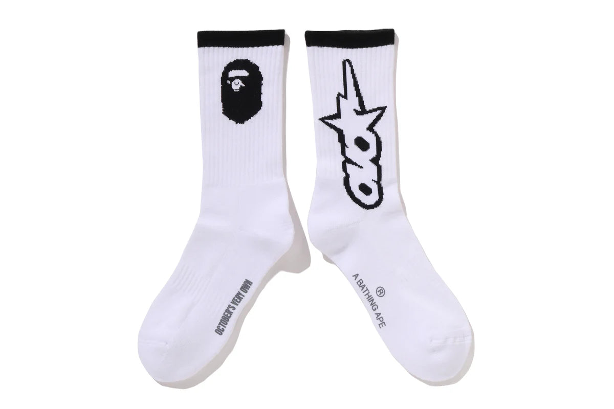BAPE X OVO OVO STA ATHLETIC SOCKS