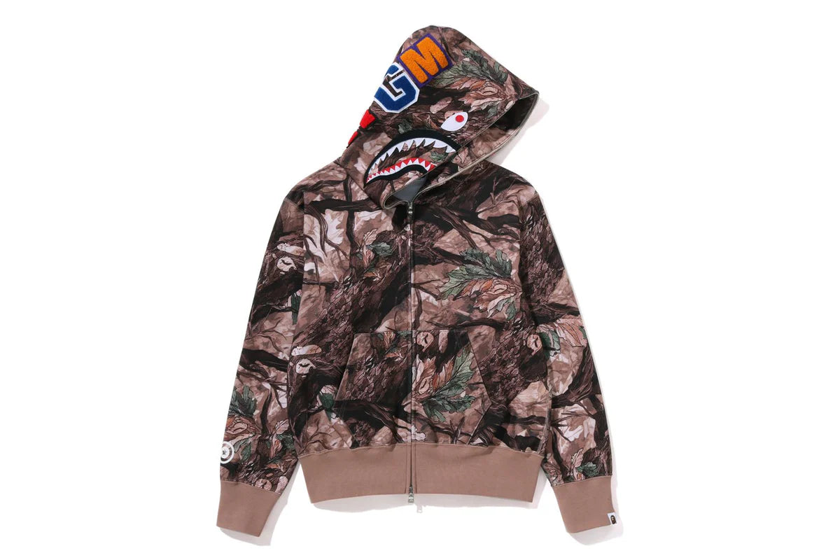 TREE EDGE CAMO SHARK FULL HOODIE LADIES