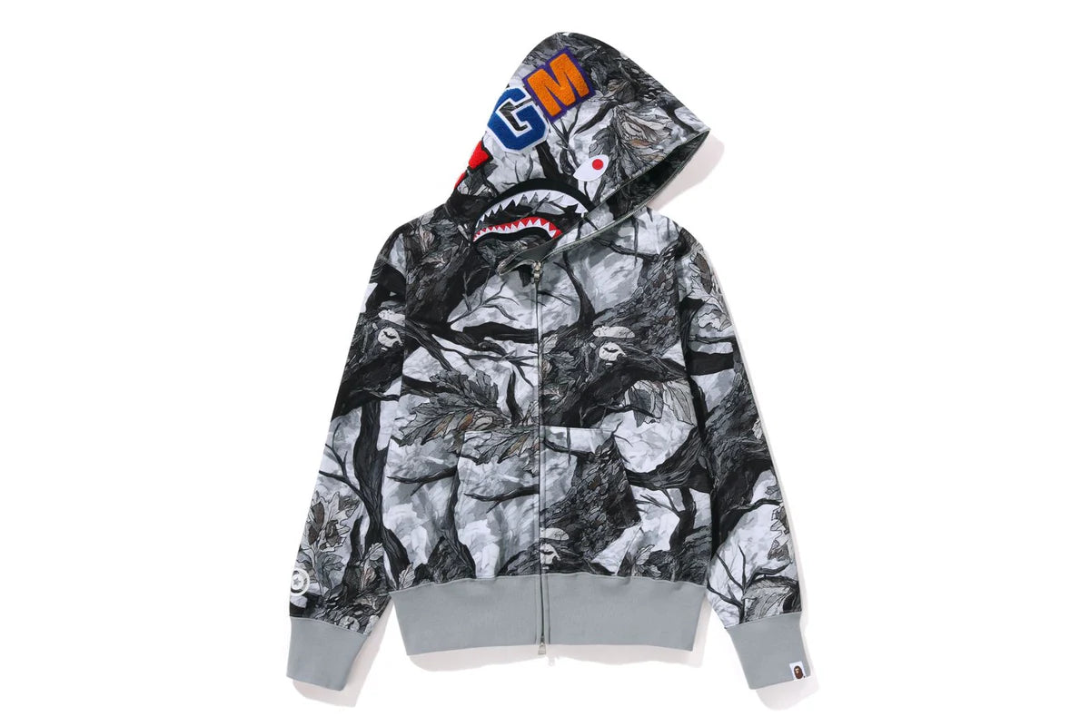 TREE EDGE CAMO SHARK FULL HOODIE LADIES