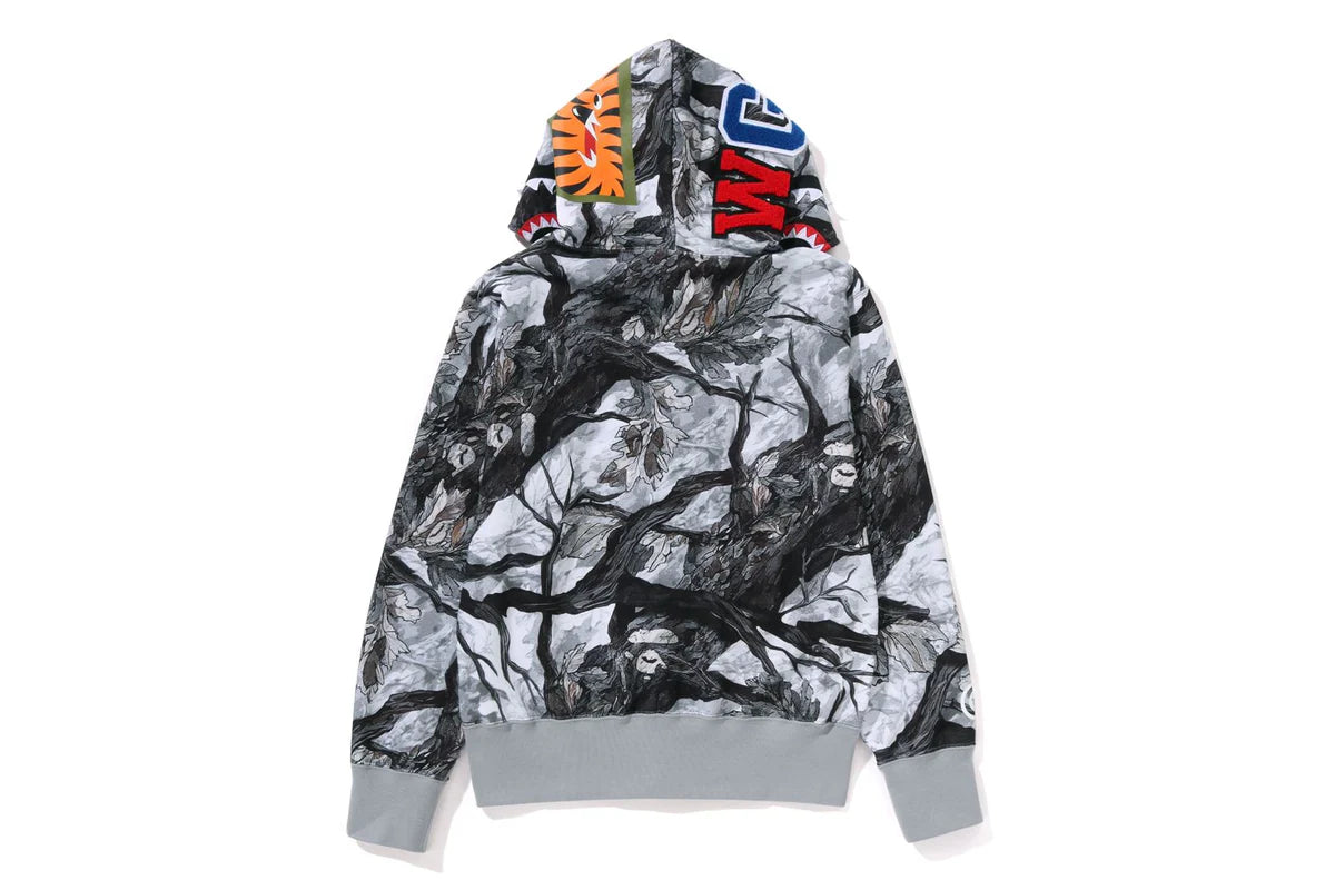 TREE EDGE CAMO SHARK FULL HOODIE LADIES