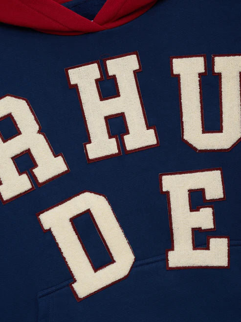 RHUDE CHENILLE PATCH LOGO HOODIE
