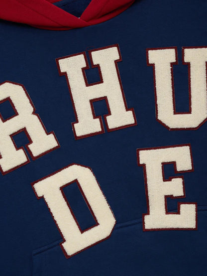 RHUDE CHENILLE PATCH LOGO HOODIE