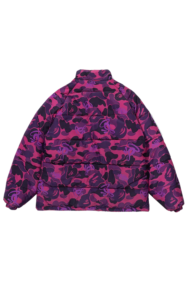 BAPE x SPOTIFY by CENTRAL CEE CAMO PUFFER JACKET - PURPLE