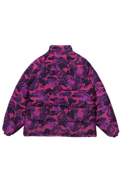 BAPE x SPOTIFY by CENTRAL CEE CAMO PUFFER JACKET - PURPLE