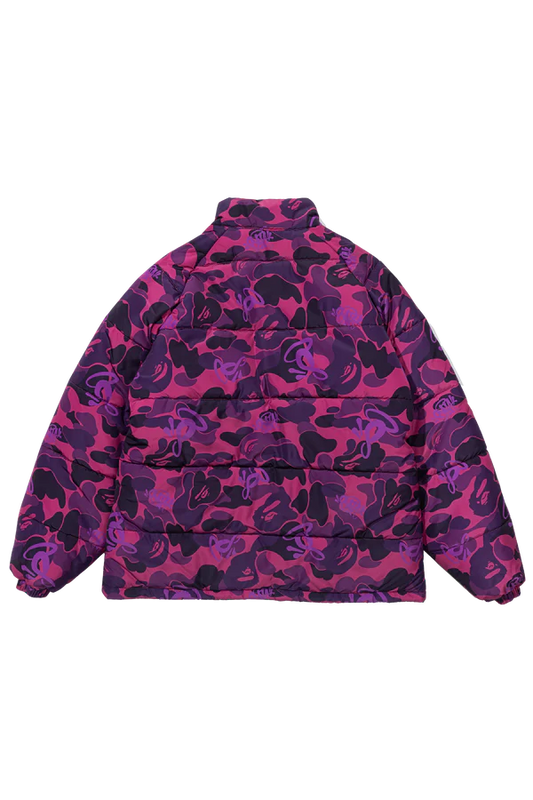 BAPE x SPOTIFY by CENTRAL CEE CAMO PUFFER JACKET - PURPLE