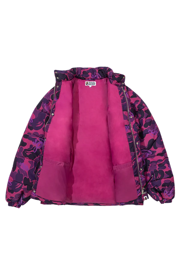 BAPE x SPOTIFY by CENTRAL CEE CAMO PUFFER JACKET - PURPLE