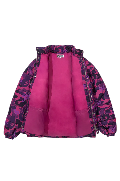 BAPE x SPOTIFY by CENTRAL CEE CAMO PUFFER JACKET - PURPLE