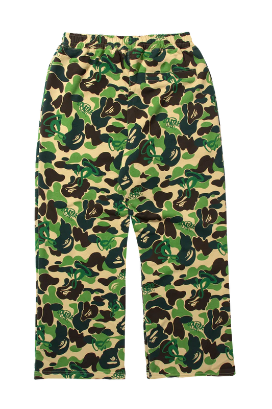 BAPE x SPOTIFY by CENTRAL CEE CAMO RELAXED FIT SWEATPANTS - GREEN