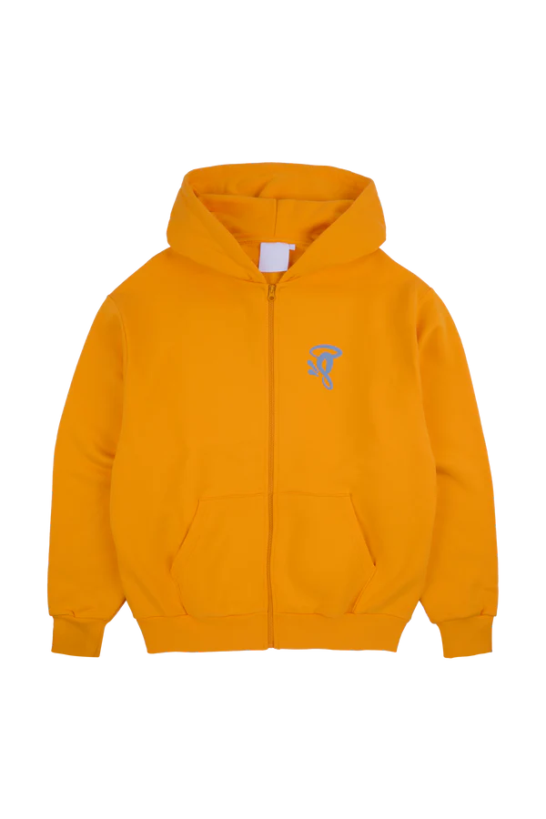 SYNA CIRCLE ZIP HOOD - YELLOW