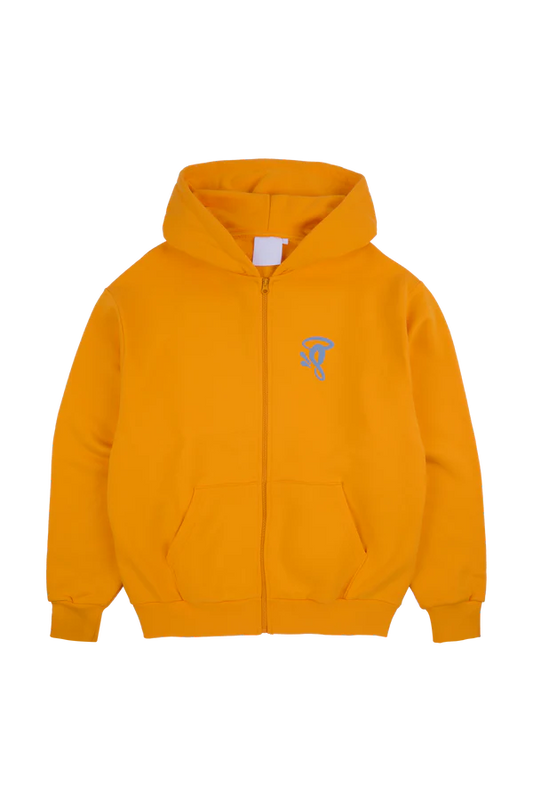 SYNA CIRCLE ZIP HOOD - YELLOW