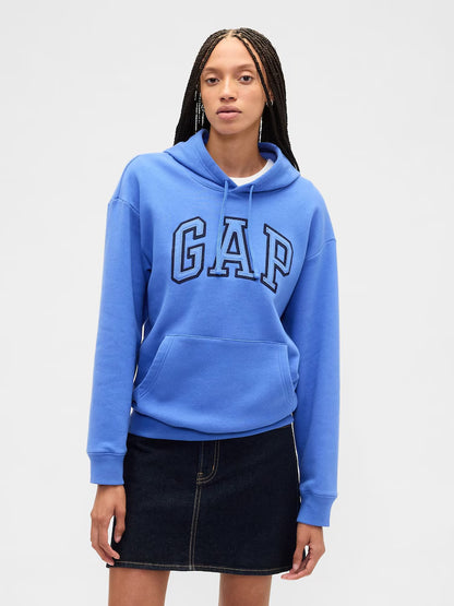 Blue Pullover Logo Hoodie