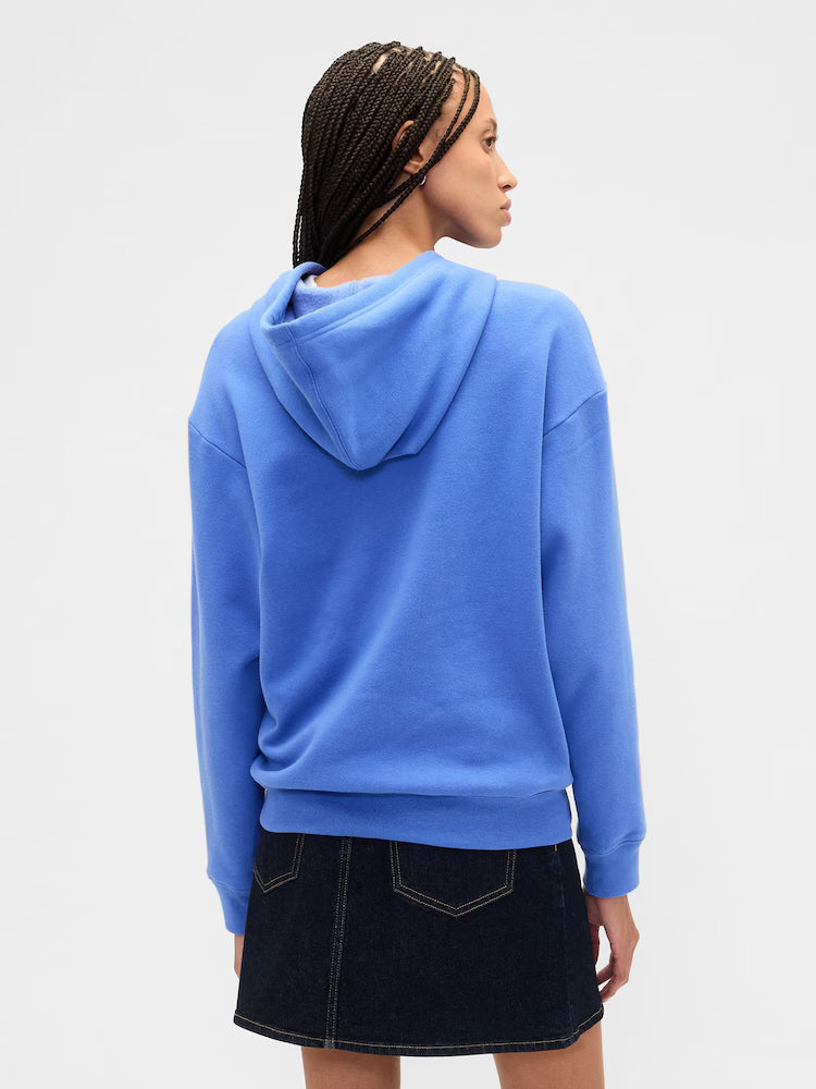 Blue Pullover Logo Hoodie