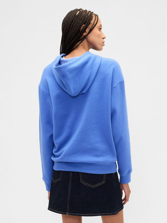 Blue Pullover Logo Hoodie