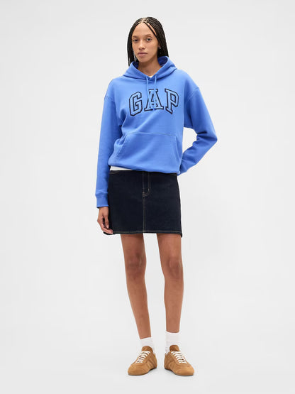 Blue Pullover Logo Hoodie